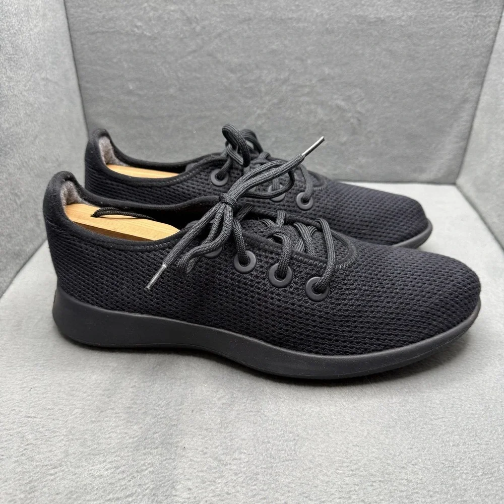 Allbirds Tree Runners Men's Size 9 Black Mesh Lightweight Sneakers Lightweight